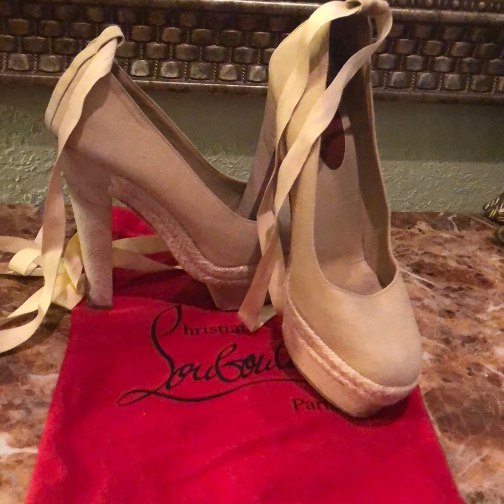 Authentic Christian Louboutin Espadrilles
